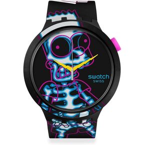 Swatch Casual Watch Simpsons Haloween Unisex Black Quartz Aye CARUMBOO