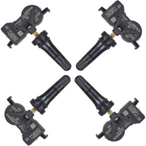 68313387AB TPMS Sensor Dodge,Tire Pressure Monitor System 4-Pack for Chrysler 200 Jeep Compass Grand Cherokee Dodge Dart Fiat 500x 433Mhz Replaces#68313387AB 68193586AC 68252493AB