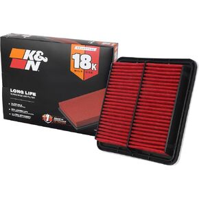 K&N Engine Air Filter: Long Life 18,000 Mile Replacement Air Filter: Compatible with 2003-2019 Subaru H4/H6 1.5/2.0/2.5/3.6L (Forester, Legacy, Outback, Impreza, WRX, Levorg, Crosstrek), KNA-2304