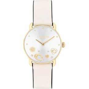 Coach Elliot Women's Watch - 2H Quartz Watch with Genuine Leather - Water Resistant 3 ATM/30 Meters - Premium Fashion - Classic Minimalist Design for Everyday Wear - 28mm (Small)