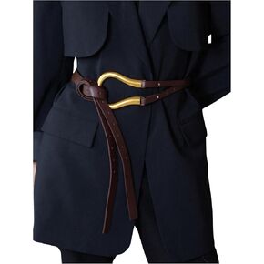 GORGLITTER Women's Renaissance Belt Wrap Belts Pirate Viking Belt with Ring