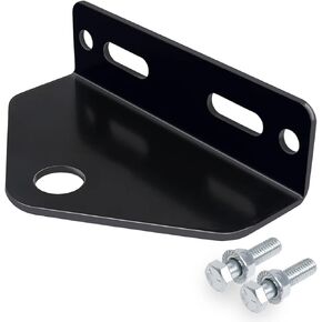 Universal Trailer Hitch for Zero Turn Mower - 3/4 inch Hole Trailer Hitch Mount - 3/16 Inch Thick and Heavy Duty Steel with Installation Hardware (2PCS, Black)