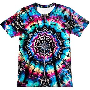 Little Kids Tie Dye Shirt Size 4-10 Boys' Girls' Hippies Senior Tie-Dye Tee Tshirt