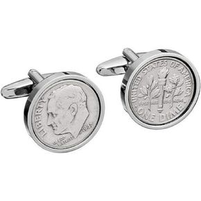 1946 Birthday Coin Cufflinks | 1946 US Dime Cufflink Set | Gift for Men Handmade Personal