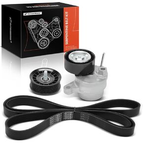 A-Premium Engine Serpentine Belt Drive Kit with Tensioner & Idler Pulley Compatible with Mercedes-Benz E350 2014 3.5L, ML350 2013-2015 3.5L