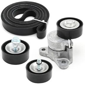 90K-39053 Complete Serpentine Belt Drive Assembly Kit 1 Set Replacement for Chrysler 5061015K1 90K39053