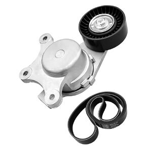 Serpentine Drive Belt Tensioner Kit Fit for Ford Edge Explorer Flex Taurus X Lincoln MKS MKT MKX MKZ Mazda 2007-2019 Replace 38485 6PK1140 1060450 11010367 11030051 19253844
