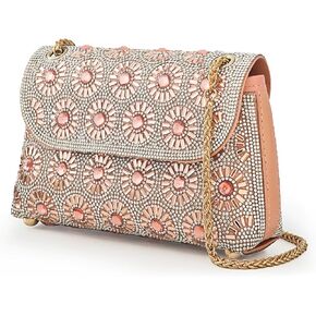 Sparkling Rhinestone Evening Clutch Bags - Rhinestones Evening Purse Evening Bag, Ideal for Weddings, Parties (Champagne)