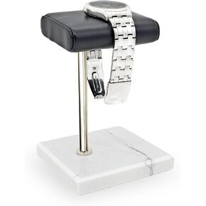 Watch Stand for Men Single Watch Stand Watch Holder Leather Watch Tray Bracelet Display Stand Jewelry Organizer for Watches, Bracelets Watch Accessory Gifts for Men on Father's Day, Christmas