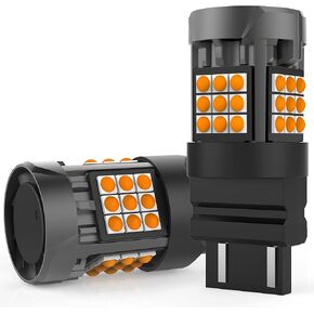 4257NA WTY21W Amber LED Front Turn Signal Lights for Ford F250 F350 F450 F550 Super Duty XL XLT 2023 2024, CANBUS Error Free Anti Hyper Flash 12V Replacement Parking Light Bulb