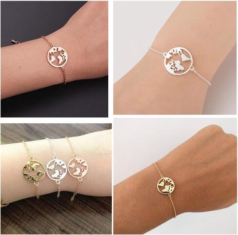 هدايا التخرج لحفلات التخرج الخاصة بها، قلادة خريطة العالم، سوار الأرض الأم، قلادة تخرج جامعية لها in Kuwait