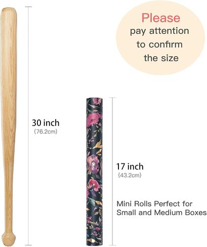 RUSPEPA Wedding Wrapping Paper, 17 in x 16.4 ft, Mini Roll, Vintage Flower Gift Wrap, Gold Foil Pink Flower Pattern Kraft Wrapping Paper for Wedding, Bridal Shower, Engagement and Party in Saudi Arabia