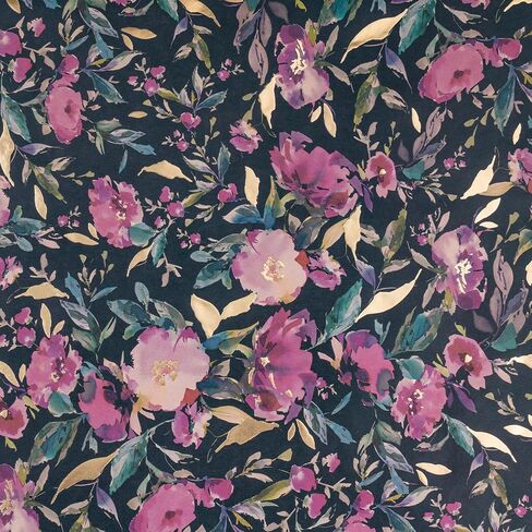 RUSPEPA Wedding Wrapping Paper, 17 in x 16.4 ft, Mini Roll, Vintage Flower Gift Wrap, Gold Foil Pink Flower Pattern Kraft Wrapping Paper for Wedding, Bridal Shower, Engagement and Party in Saudi Arabia