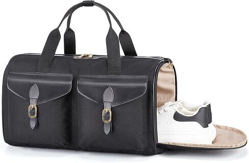 BAGSMART Duffel Bag for Women, Vintage Weekender Bags for Women, Overnight Gym Bag Carry on Personal item Bag for Travel, Beige in Kuwait