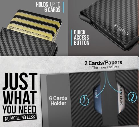 FORTIS Slim Wallet for Men - RFID Protection, Minimalist Men Wallet w/Card Holder, Stylish Men Wallet for Security & Convenience, Front & Back Pocket Wallet, Holds 8 Cards & Cash - Ideal Gift (Brown) in Saudi Arabia