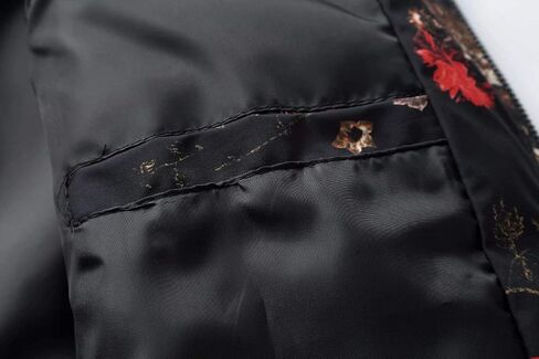 HENGAO Men's Stylish Floral Bomber Jacket in Saudi Arabia