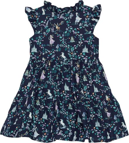 Janie and Jack Girl's Toile Disney Frozen Dress (Toddler/Little Kids/Big Kids) in Saudi Arabia