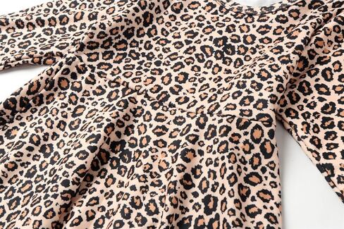 Mud Kingdom Girls Cartoon Dress Crew Neck Long Sleeve Printing Soft Spring Fall Casual Fall Winter in Saudi Arabia