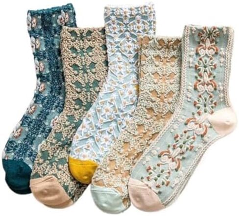 Lavish Lavender Argyle Socks: Elegant Frill & Jeweled Detail for Autumn Style in Saudi Arabia