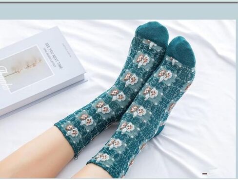 Lavish Lavender Argyle Socks: Elegant Frill & Jeweled Detail for Autumn Style in Saudi Arabia