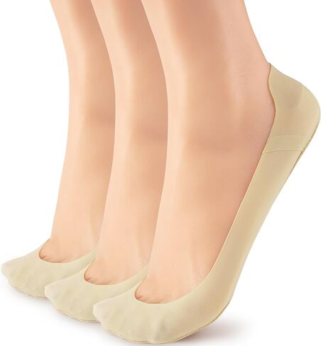 No Show Socks Womens Liner Socks Ultra Low Cut Non Slip Invisible Socks for Flats in Kuwait