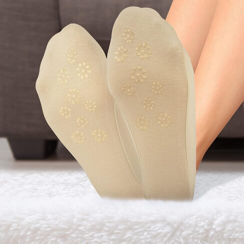 No Show Socks Womens Liner Socks Ultra Low Cut Non Slip Invisible Socks for Flats in Kuwait
