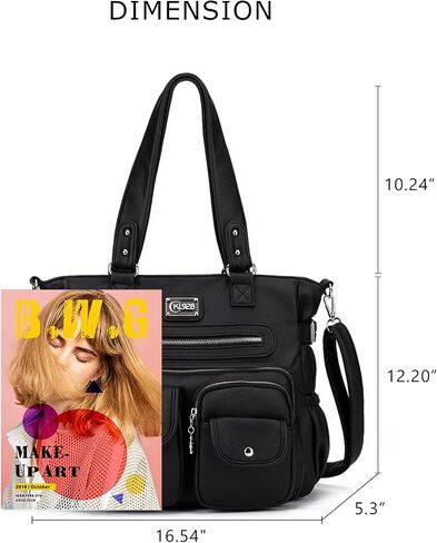KL928 Large Purses for Women Shoulder Bag Tote Handbags Stylish Vegan Leather Hobo Bags Ladies in Saudi Arabia