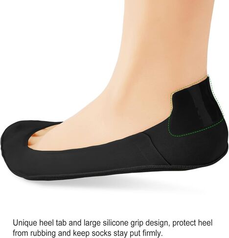 No Show Socks Womens Liner Socks Ultra Low Cut Non Slip Invisible Socks for Flats in Kuwait