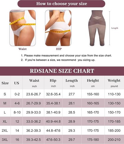 RDSIANE High Waist Shapewear Tummy Control Criss-Cross Body Shaper For Women Capri Butt Lifting Shapewear in Saudi Arabia