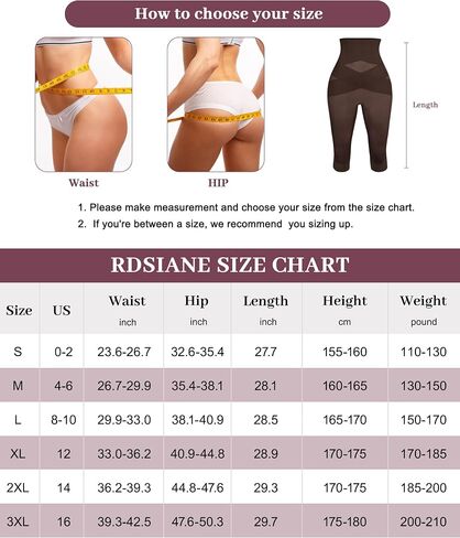 RDSIANE High Waist Shapewear Tummy Control Criss-Cross Body Shaper For Women Capri Butt Lifting Shapewear in Saudi Arabia