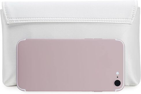 CHARMING TAILOR Evening Bag for Women Pleated Flap Satin Formal Purse Diamantes Brooch Embellished Clutch in Kuwait