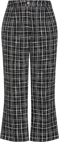 Women's City Chic Plus Size Pant Piper, BLK Check in Saudi Arabia