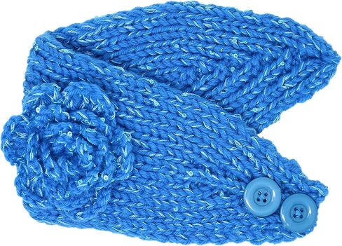 Knit Winter Headband Ear Warmer with Sparkles (Rhinestone Black) in Saudi Arabia