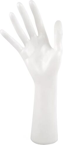 AUEAR, Female Mannequin Hand Display for Jewelry Display Holder Bracelet Necklace Ring Stand (White, 11"x7.3", 1 Pack) in Saudi Arabia
