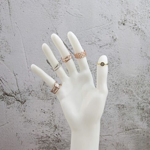 AUEAR, Female Mannequin Hand Display for Jewelry Display Holder Bracelet Necklace Ring Stand (White, 11"x7.3", 1 Pack) in Saudi Arabia
