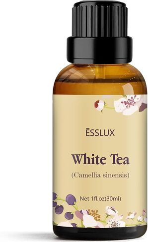 White Tea Essential Oil, ESSLUX Aromatherapy Essential Oils for Diffuser, Massage, Soap, Candle Making, Home Fragrance, 30 ml in Kuwait