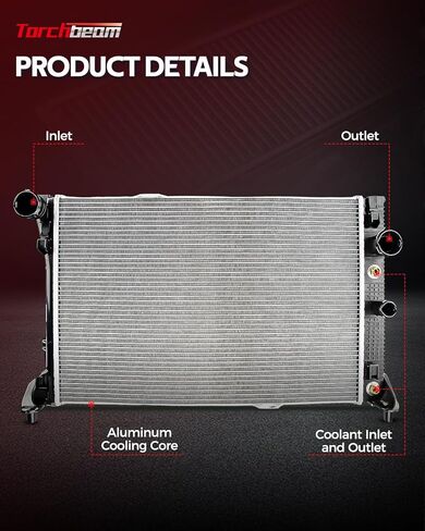Torchbeam CU2339 Aluminum Radiator Replacement for Optima 2001-2006, Sonata 1999-2005 in Saudi Arabia
