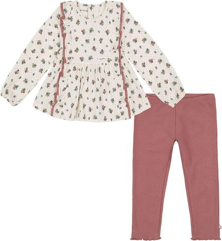 مجموعة من الملابس الكاجوال اليومية المريحة والأنيقة للفتيات الصغيرات من Lucky Brand مكونة من قطعتين من التونيك واللباس الداخلي in Saudi Arabia
