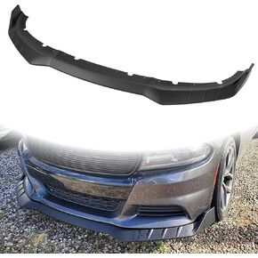 Front Lip Compatible with 2015-2023 Dodge Charger Speed Style Front Bumper Lip Spoiler ABS Air Chin Body Kit Splitter 3 PCS (Carbon Fiber)