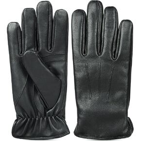 M&H SINCE 1978 Premium Men's Winter Leather Gloves - Warm, Stylish, and Perfect for Driving and Motorcycle Riding