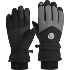 Winter Gloves Men,Waterproof, Anti Slip, Touch Screen Gloves wear-Resistant