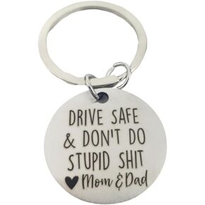 Pretty Inappropriate Dont Do Stupid Sh t Keychain, Daughter Keychain, Son Keychain, Don't Do Stupid Sht Keychain
