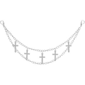 HAQUIL Gothic Cross Punk Metal Link Jeans Chain Wallet Chain Punk Goth Strong Key Jeans Pant Chain