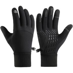 Winter Gloves Men Women, Touch Screen Gloves Running Gloves Cycling Gloves Driving Gloves for Men Women, Warm Gloves Freezer Gloves Waterproof Gloves Mens Winter Gloves