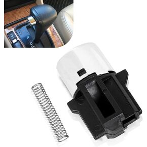 1 PC Car Shifter Button, Gear Pusher Hand Ball Button Latch with Spring, Wave Lever with Shift Knob Repair Kit Replacement 54132-SDA-A81, Compatible with 03-07 Honda Accord (Black & Silver)
