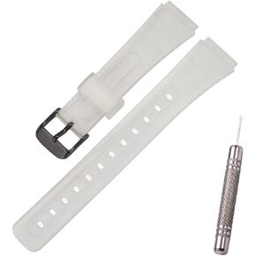 Replacement Strap Compatible with Casio F-91W F-94 F-105 F-106W A158 A168 Sport PU watch band