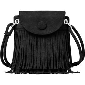 Sunwel Fashion Mini Fringe Purse Small Crossbody Bags for Women Western Cell Phone Wallet with Zipper Pockets
