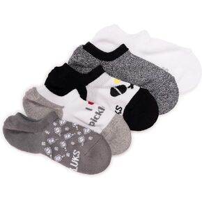 MUK LUKS Women's Set of 5 Pickleball No Show Socks