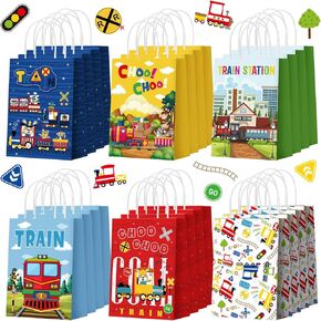Zhanmai 24 Pcs Cat Goodie Bags Cat Party Favor Kitty Gift Bags with Handles Cat Candy Treat Paper Bags for Kids Cat Birthday Party Decoration Supplies for Pet Adoption