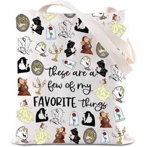 ENSIANTH Beauty Inspired Shoulder Bag Belle Princess Lover Gift Fairy Tales Gift A Tale as Old as Time Gift Beast Tote Bag